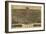 Lincoln, Nebraska - Panoramic Map-Lantern Press-Framed Art Print