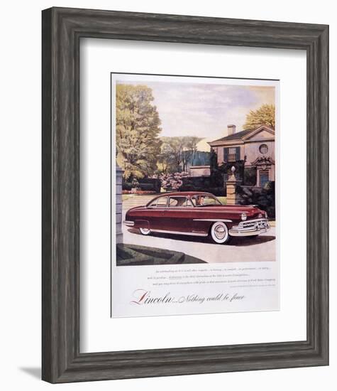 Lincoln-Nothing Could Be Finer-null-Framed Art Print