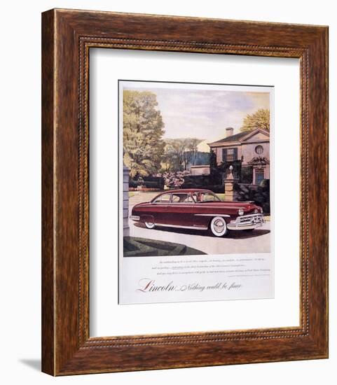 Lincoln-Nothing Could Be Finer-null-Framed Art Print