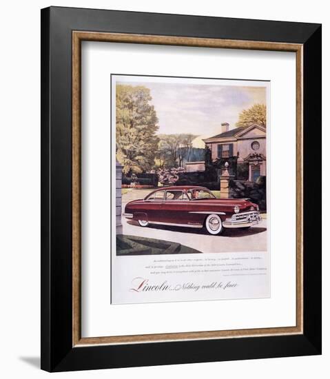 Lincoln-Nothing Could Be Finer-null-Framed Art Print