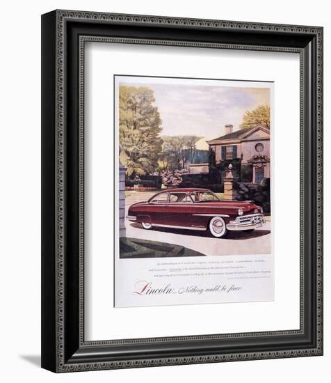 Lincoln-Nothing Could Be Finer-null-Framed Art Print