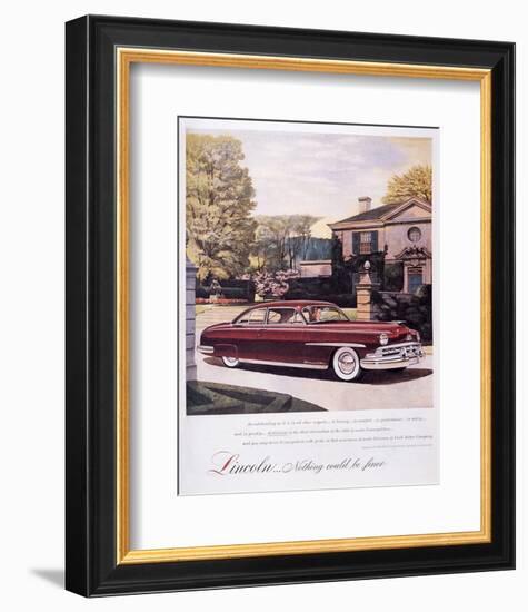 Lincoln-Nothing Could Be Finer-null-Framed Art Print