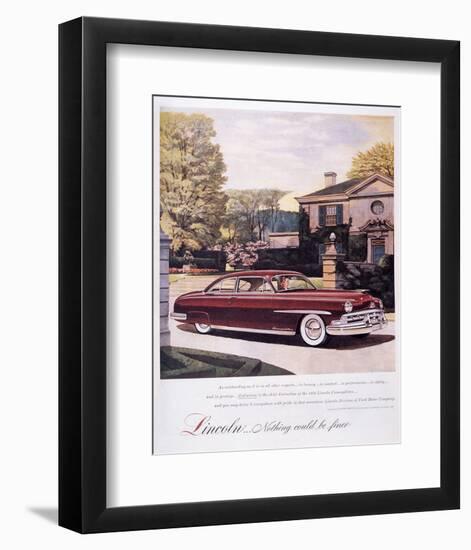 Lincoln-Nothing Could Be Finer-null-Framed Art Print