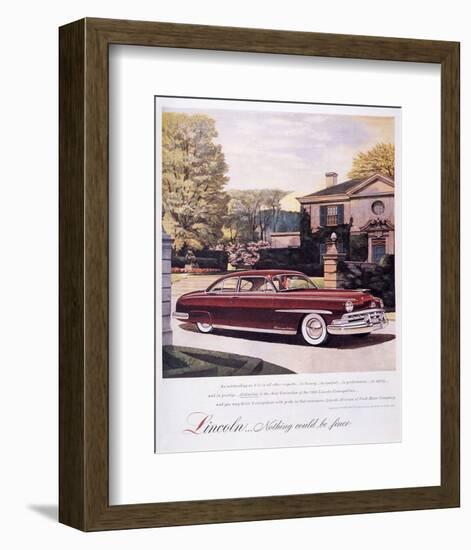 Lincoln-Nothing Could Be Finer-null-Framed Art Print