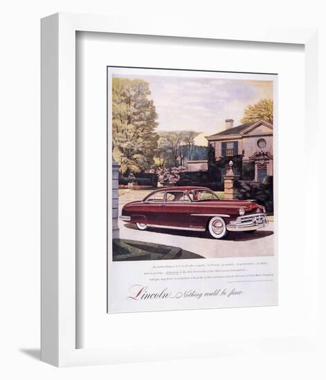 Lincoln-Nothing Could Be Finer-null-Framed Art Print