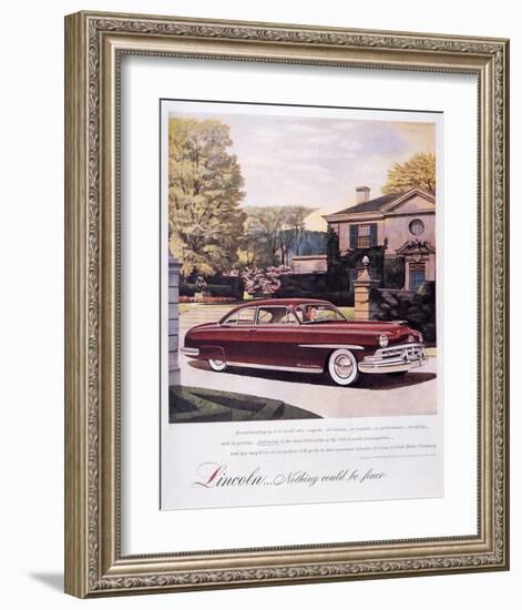 Lincoln-Nothing Could Be Finer-null-Framed Art Print