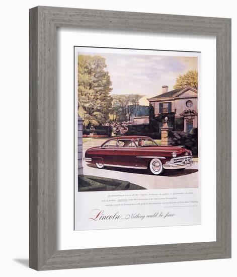 Lincoln-Nothing Could Be Finer-null-Framed Art Print