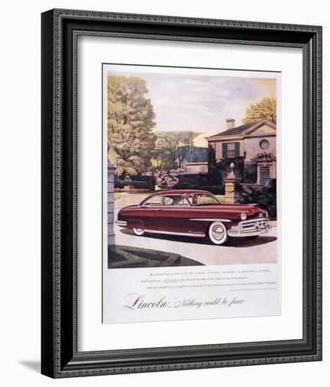 Lincoln-Nothing Could Be Finer-null-Framed Art Print