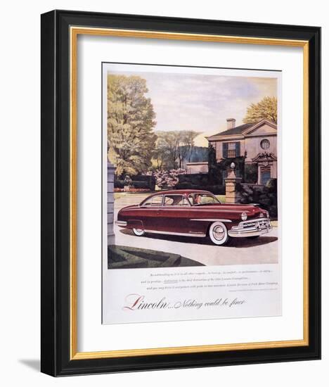 Lincoln-Nothing Could Be Finer-null-Framed Art Print