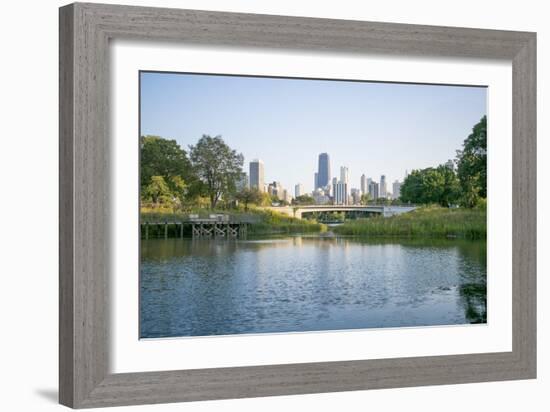 Lincoln Park Bridge-NjR Photos-Framed Giclee Print