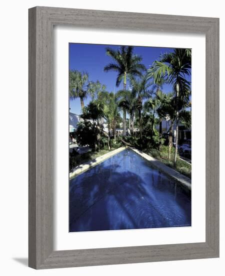 Lincoln Road, South Beach, Miami, Florida, USA-Robin Hill-Framed Photographic Print