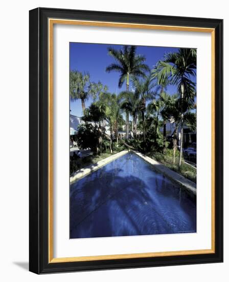 Lincoln Road, South Beach, Miami, Florida, USA-Robin Hill-Framed Photographic Print