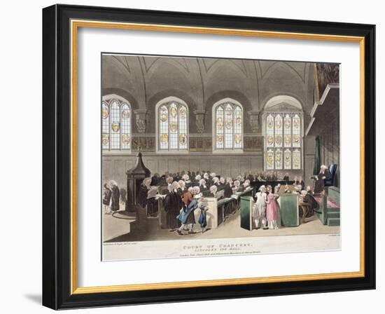 Lincoln's Inn, Holborn, London, 1808-Thomas Rowlandson-Framed Giclee Print