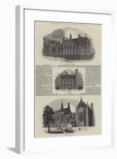 Lincoln's Inn New Buildings-null-Framed Giclee Print