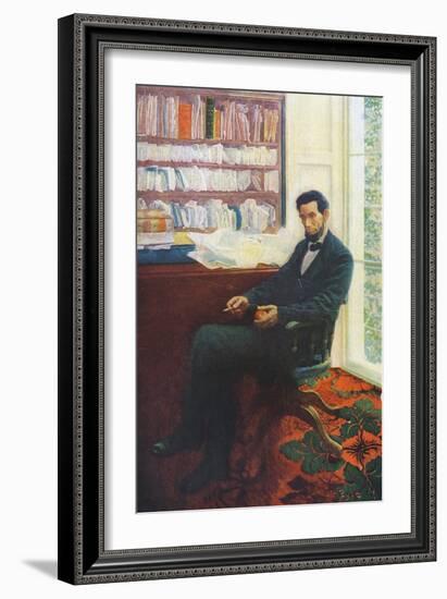 Lincoln's Last Day, Abraham Lincoln (1891-186), 1907-null-Framed Giclee Print
