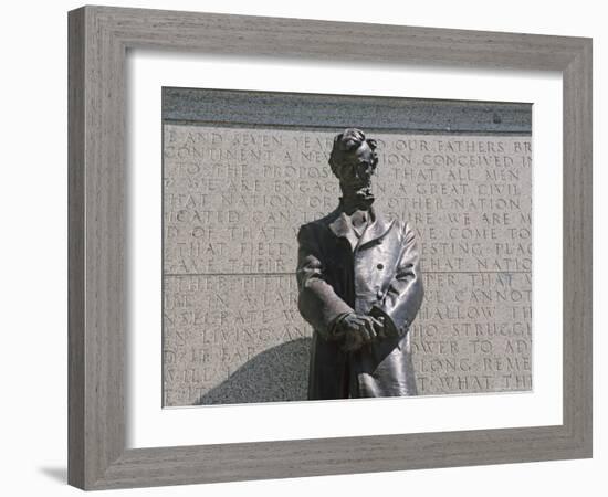 Lincoln Statue at Nebraska State Capitol, Lincoln, Nebraska, USA-Michael Snell-Framed Photographic Print