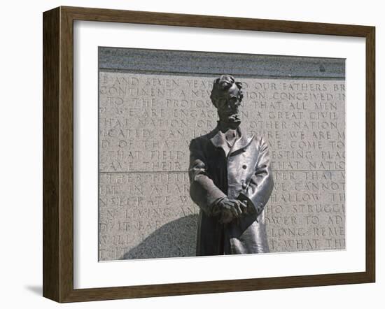 Lincoln Statue at Nebraska State Capitol, Lincoln, Nebraska, USA-Michael Snell-Framed Photographic Print