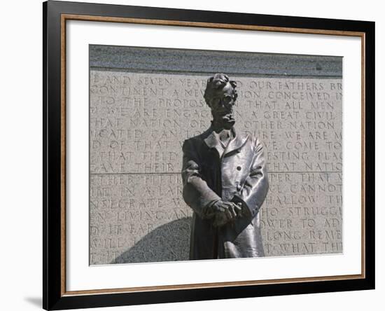 Lincoln Statue at Nebraska State Capitol, Lincoln, Nebraska, USA-Michael Snell-Framed Photographic Print