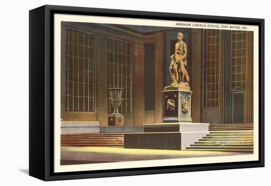Lincoln Statue, Ft. Wayne, Indiana-null-Framed Stretched Canvas