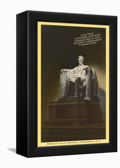 Lincoln Statue, Washington D.C.-null-Framed Stretched Canvas