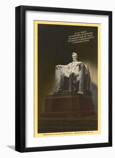 Lincoln Statue, Washington D.C.-null-Framed Art Print