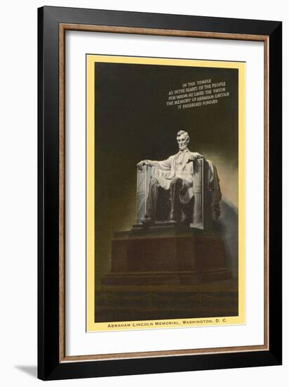 Lincoln Statue, Washington D.C.-null-Framed Art Print