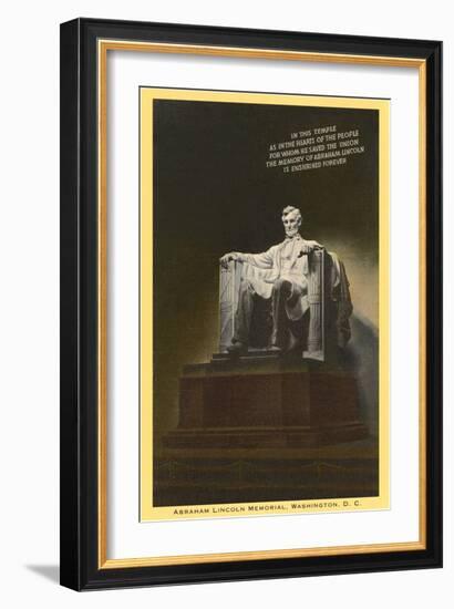 Lincoln Statue, Washington D.C.-null-Framed Art Print