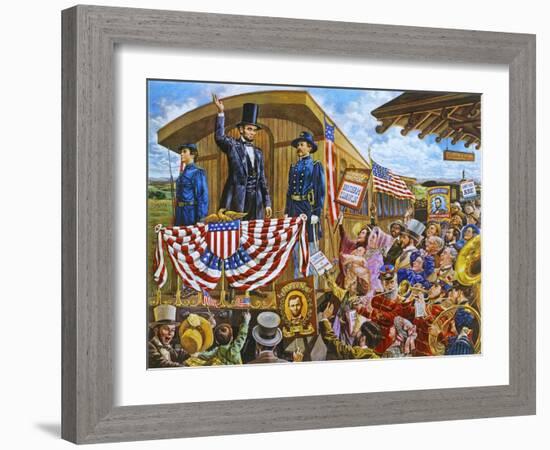 Lincoln to Washington-Lee Dubin-Framed Giclee Print