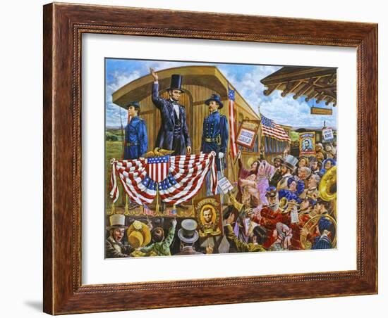 Lincoln to Washington-Lee Dubin-Framed Giclee Print