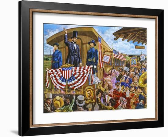 Lincoln to Washington-Lee Dubin-Framed Giclee Print