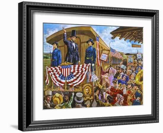 Lincoln to Washington-Lee Dubin-Framed Giclee Print