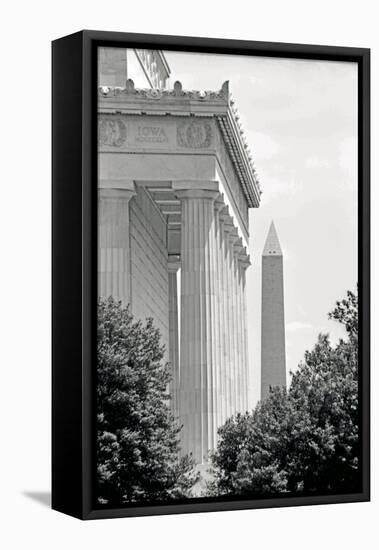 Lincoln Washington Memorials II-Jeff Pica-Framed Premier Image Canvas