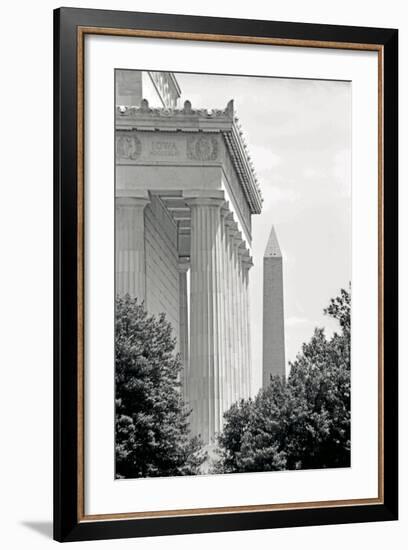 Lincoln Washington Memorials II-Jeff Pica-Framed Photographic Print