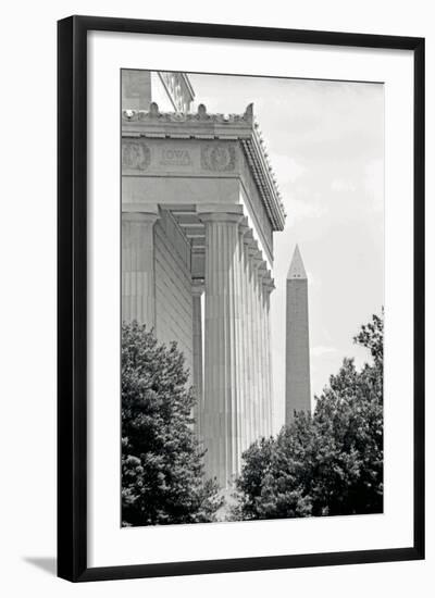 Lincoln Washington Memorials II-Jeff Pica-Framed Photographic Print