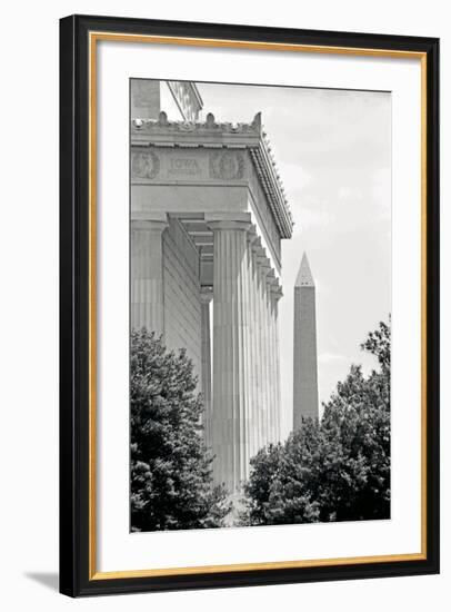 Lincoln Washington Memorials II-Jeff Pica-Framed Photographic Print