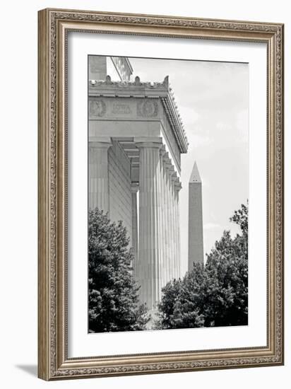 Lincoln Washington Memorials II-Jeff Pica-Framed Photographic Print