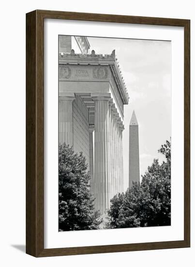 Lincoln Washington Memorials II-Jeff Pica-Framed Photographic Print