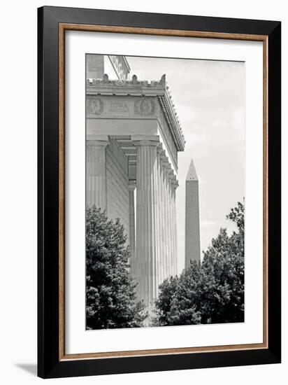 Lincoln Washington Memorials II-Jeff Pica-Framed Photographic Print