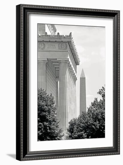 Lincoln Washington Memorials II-Jeff Pica-Framed Photographic Print