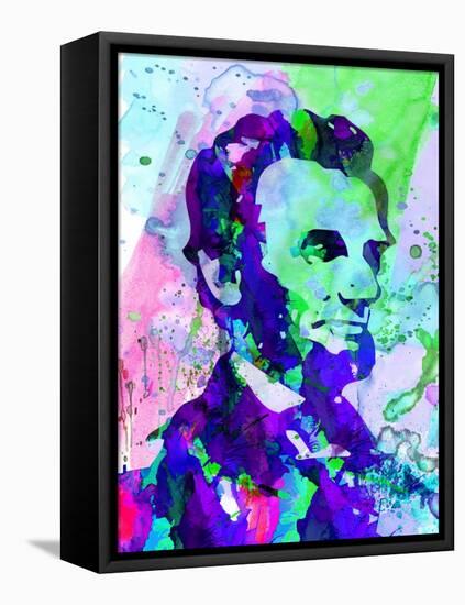 Lincoln Watercolor-Anna Malkin-Framed Stretched Canvas