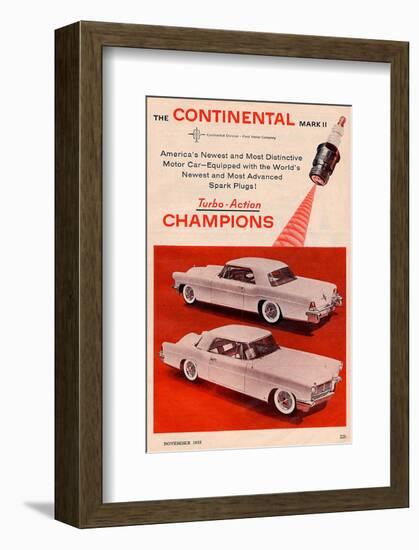 Lincoln1956 Continental Markii-null-Framed Art Print