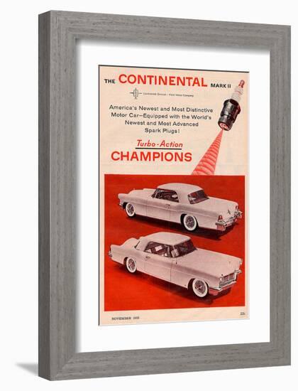 Lincoln1956 Continental Markii-null-Framed Art Print