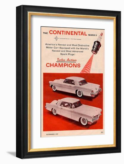 Lincoln1956 Continental Markii-null-Framed Art Print