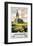 Lincolnshire Farmers and Church-null-Framed Art Print