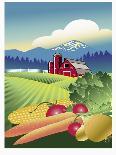Country Wheat Farm-Linda Braucht-Giclee Print