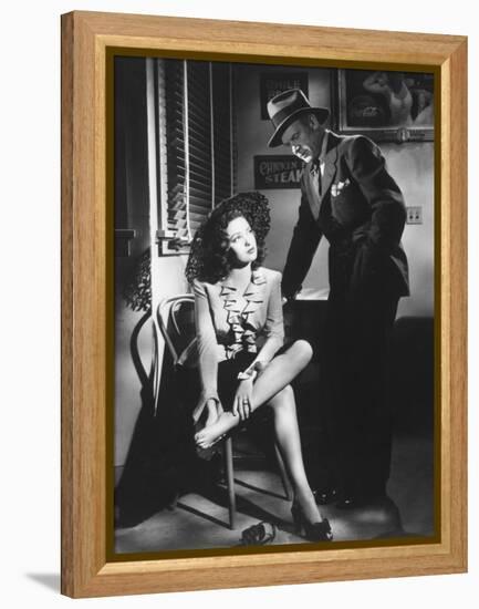 Linda Darnell, Charles Bickford, Fallen Angel, 1945-null-Framed Premier Image Canvas