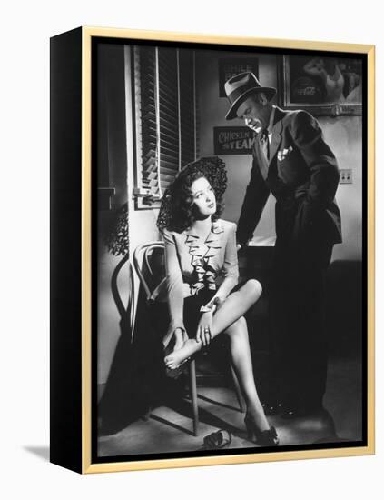 Linda Darnell, Charles Bickford, Fallen Angel, 1945-null-Framed Premier Image Canvas