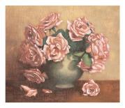 Rue Cler Roses II-Linda Hanly-Art Print