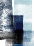 Blue Abstract III-Linda Woods-Framed Art Print
