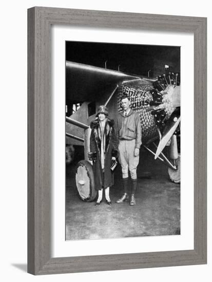 Lindbergh, Louis and Mum-null-Framed Photographic Print